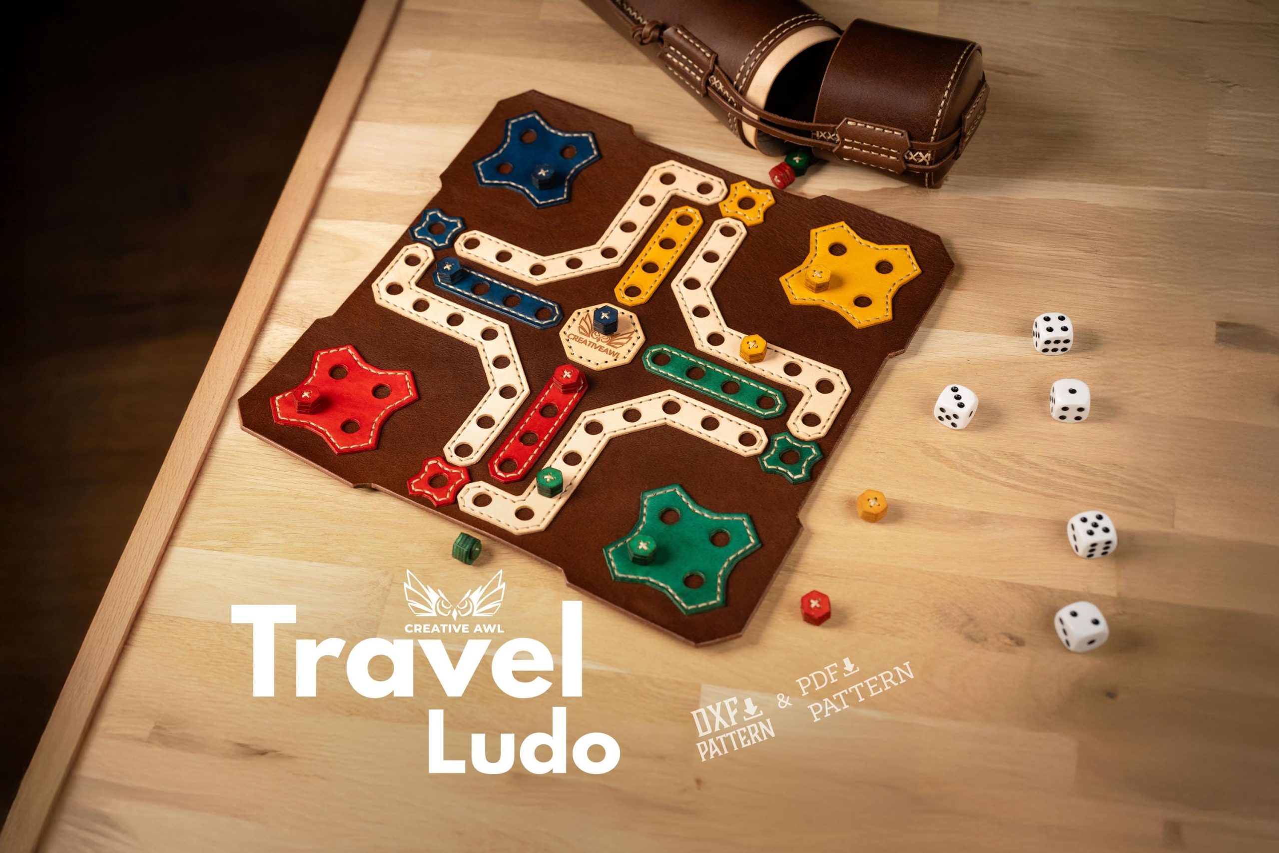 il_fullxfull.7500928497_gj13.jpg Leather Ludo PDF & DXF Pattern - Image 1