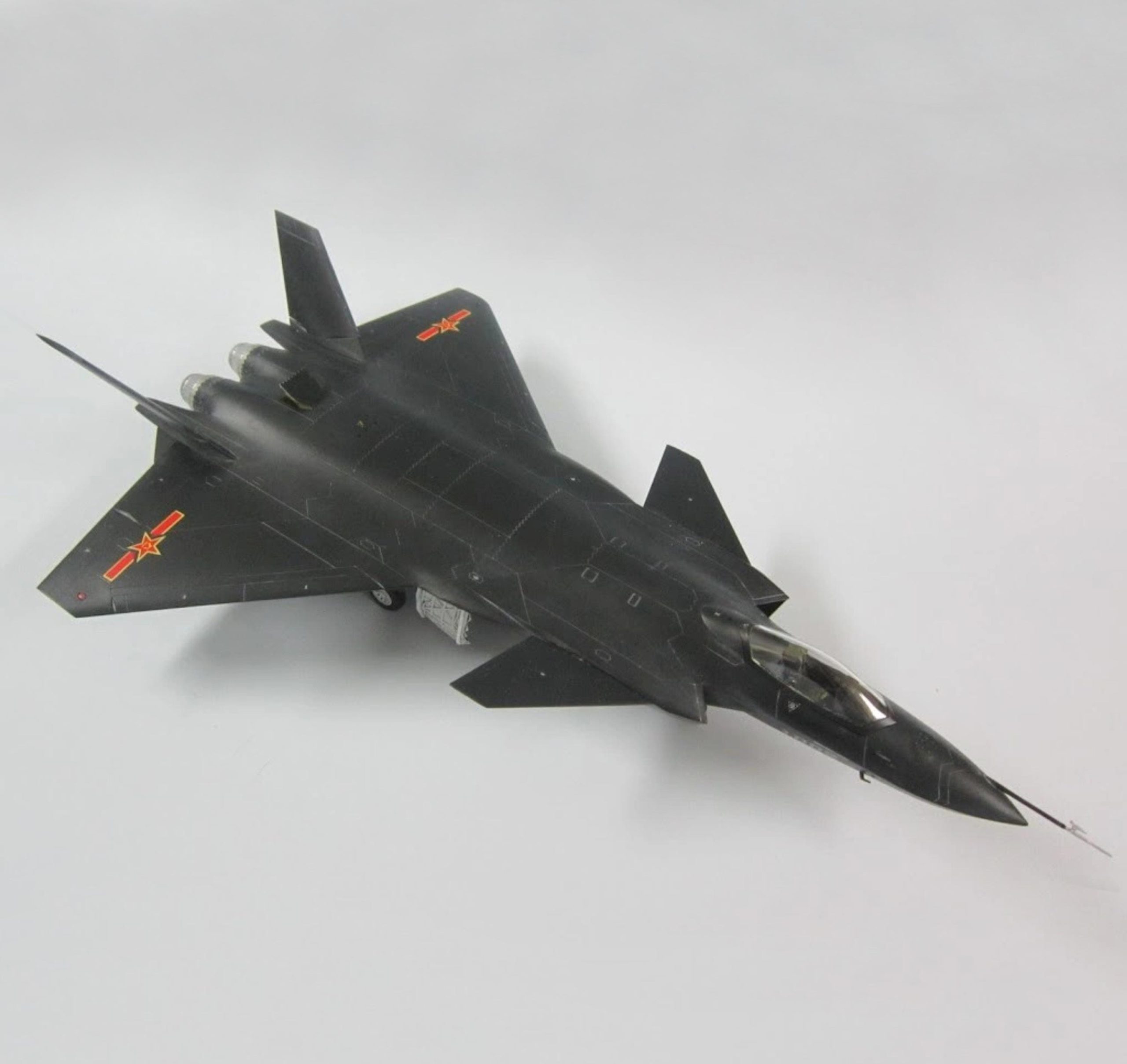 il_fullxfull.7503631465_gh3i.jpg PaperCraft kit Chengdu J-20 Dragon airplane 3d paper model crafting PDF plans DIY template - Image 1