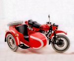 PaperCraft kit Ural Motorcycle with side-car 3d paper model crafting PDF plans DIY template - Image 4