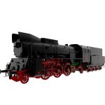 PaperCraft kit locomotive 3d paper model crafting kit PDF plans to print cut & glue DIY paper craft template for hobby puzzle decor