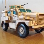PaperCraft kit Cougar MRAP infantry vehicle 3d paper model crafting PDF plans DIY template