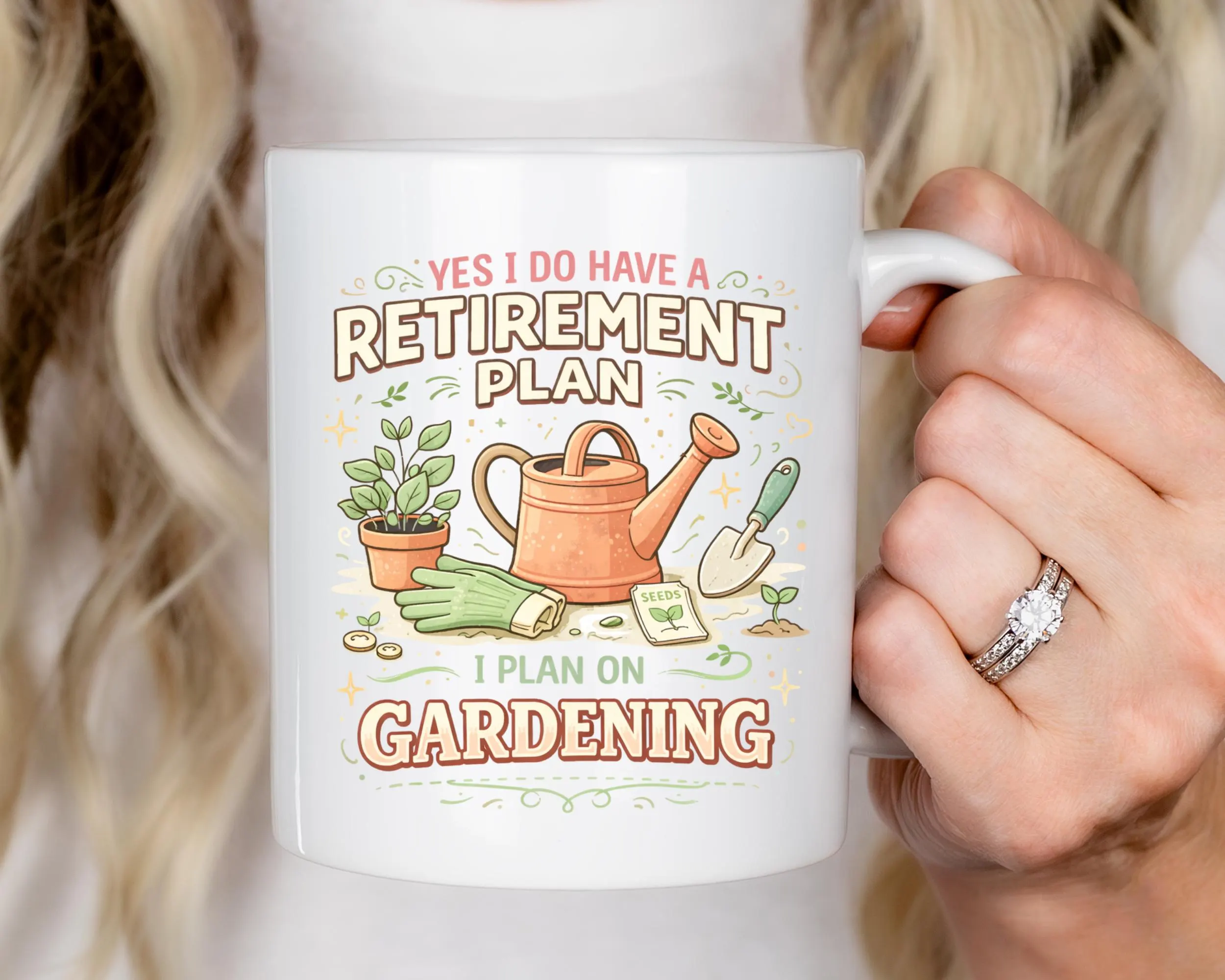 Retirement Gardening Mug Gift Funny Retirement Plan Gardening Quote Coffee Cut Thoughtful Present For Garden Lover Retired Mom Dad Gift Idea Retirement Gardening Mug Gift Funny Retirement Plan Gardening Quote Coffee Cut Thoughtful Present For Garden Lover Retired Mom Dad Gift Idea - Image 1