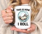 Funny Raccoon Rolling Mug Gift Cute This Is How I Roll Coffee Cup Animal Humor Design For Friends Family Coworkers Daily Use Present Idea