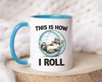 Funny Raccoon Rolling Mug Gift Cute This Is How I Roll Coffee Cup Animal Humor Design For Friends Family Coworkers Daily Use Present Idea - Image 2