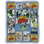 Wild Movie Kratt.s Fleece Blanket, Cartoon Wild Blanket, DNland Safari, Gift for Birthday Boy Girl, Baby Shower Gift