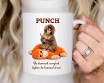 Punch Monkey Mug – Motivational Resilience Gift, Positive Message Mug with Plush Toy Art - Image 3