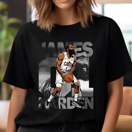 Basketball Player Shirt Design: James Harden Comic T-Shirt