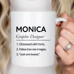 Personalized Graphic Designer Mug Funny Designer Mug Graphic Designer Gift Web Designer Gift Typography Humor Mug