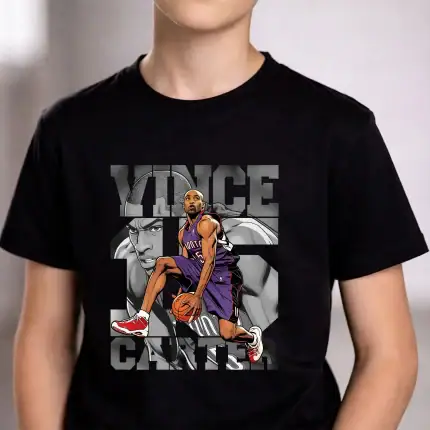 Basketball Player Shirt Design: Vince Carter Comics T-Shirt - Image 4