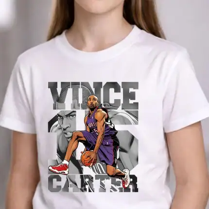 Basketball Player Shirt Design: Vince Carter Comics T-Shirt - Image 3
