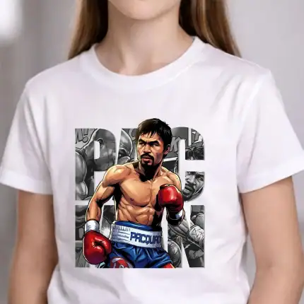 Boxing T-Shirt Design: Manny Pacquiao Comic Shirt - Image 4