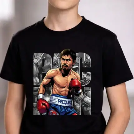 Boxing T-Shirt Design: Manny Pacquiao Comic Shirt - Image 3