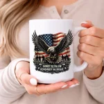 Patriotic Eagle Memorial Mug Gift Honor The Fallen Remember The Brave American Flag Coffee Cup Veteran Tribute Present For Heroes Gift Ideas