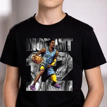 Basketball Player T-Shirt Design: Ja Morant Comics Graphic Shirt - Image 3