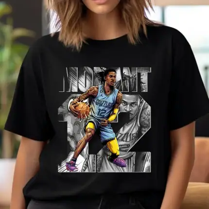 Basketball Player T-Shirt Design: Ja Morant Comics Graphic Shirt