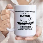 Funny Kayak Mug, Kayaking Coffee Mug, Gift For Kayaker, Outdoor Adventure Mug, Lake Life Camping Mug, Funny Kayaking Gift