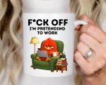 Funny Sweary Mug, Fuck Off I'm Working Coffee Mug, Sarcastic Work Mug, Funny Coworker Gift, Rude Humor Mug, Snarky Coffee Cup - Image 3