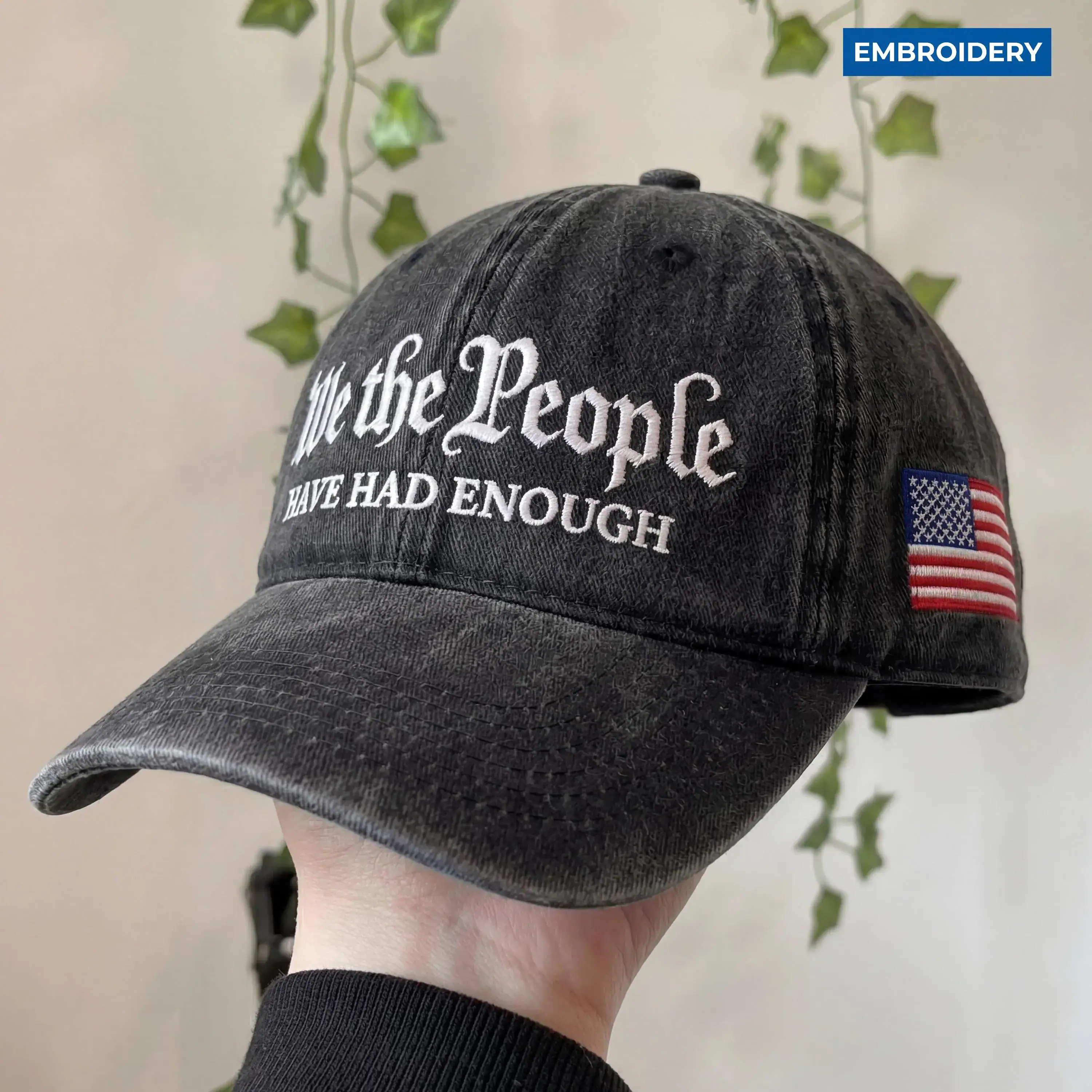 We The People Embroidered Dad Hat, Have Had Enough Cap, 250th Anniversary America Hat, No Kings Patriotic Hat, Freedom USA Cap, USA Classic
