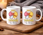 Best Teacher Mug Personalized, Cute Teacher Gift, Custom Teacher Mug, End of Year Teacher Gift, Teacher Appreciation Gift, Teacher Bow Mug - Image 4