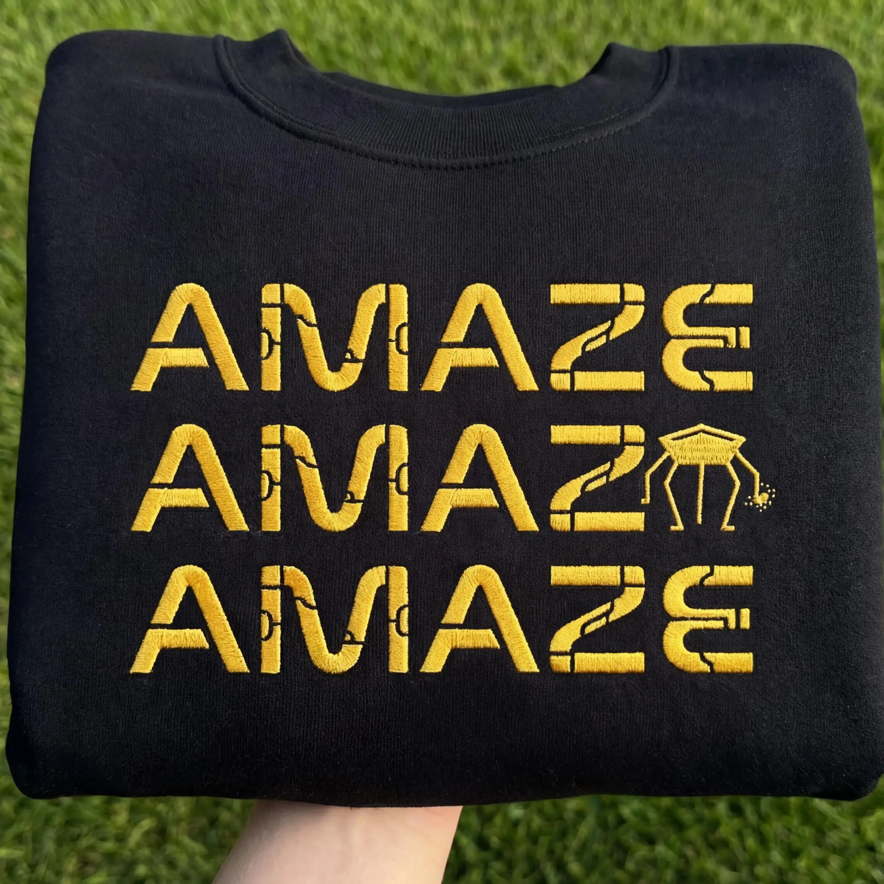 Rocky Amaze Amaze Amaze Project Hail Mary Embroidered Tee Astronaut Sci Fi Shirt Andy Weir Book Lover Gift Space Nerd Unisex Clothing