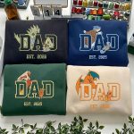 PokaDad Custom Embroidered Shirt, Persionalized Anime Characters Sweatshirt, Anime Father's Day Gift, Birthday Gift For Dad, Pocket Beast