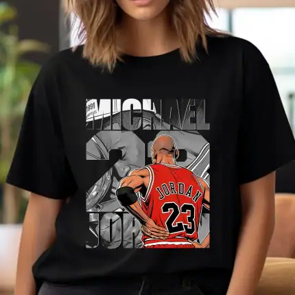 Basketball Player T-Shirt Design: Jordan Comic Graphic Shirt