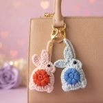 Crochet Bunny Plush Keychain: Amigurumi Bag Charm