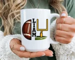 Football Goal Post Liam Name Mug Gift For Sports Fan Personalized Coffee Cup Custom Football Lover Present For Him Coffee Mug - Image 4
