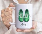 Personalized Soccer Cleats Name Mug Gift For Football Player Custom Sports Coffee Cup Green Boot Design Birthday Present For Kids - Image 5