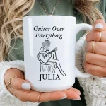 Personalized Guitar Mug Custom Name Guitar Lover Mug Guitar Player Gift Musician Coffee Mug Guitarist Gift Music Teacher Gift