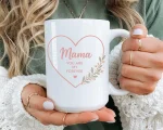 Sentimental Mama Mug Gift For Mom Coffee Cup Heart Design Mothers Day Gift Idea Cute Mom Coffee Mug