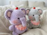 Mini Elephant Crochet Pattern PDF – Amigurumi Safari Nursery Toy Tutorial (PDF Download) - Image 7
