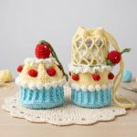 Crochet Drink Carrier PDF Pattern –Strawberry Cake Cup Holder (Digital Download)