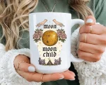 Gothic Moon Child Mug Gift For Witchy Women Celestial Astrology Coffee Cup Spiritual Crystal Lover Birthday Gift For Her Mug
