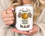 Gothic Moon Child Mug Gift For Witchy Women Celestial Astrology Coffee Cup Spiritual Crystal Lover Birthday Gift For Her Mug - Image 2