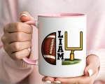 Football Goal Post Liam Name Mug Gift For Sports Fan Personalized Coffee Cup Custom Football Lover Present For Him Coffee Mug - Image 5