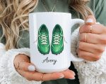 Personalized Soccer Cleats Name Mug Gift For Football Player Custom Sports Coffee Cup Green Boot Design Birthday Present For Kids - Image 4