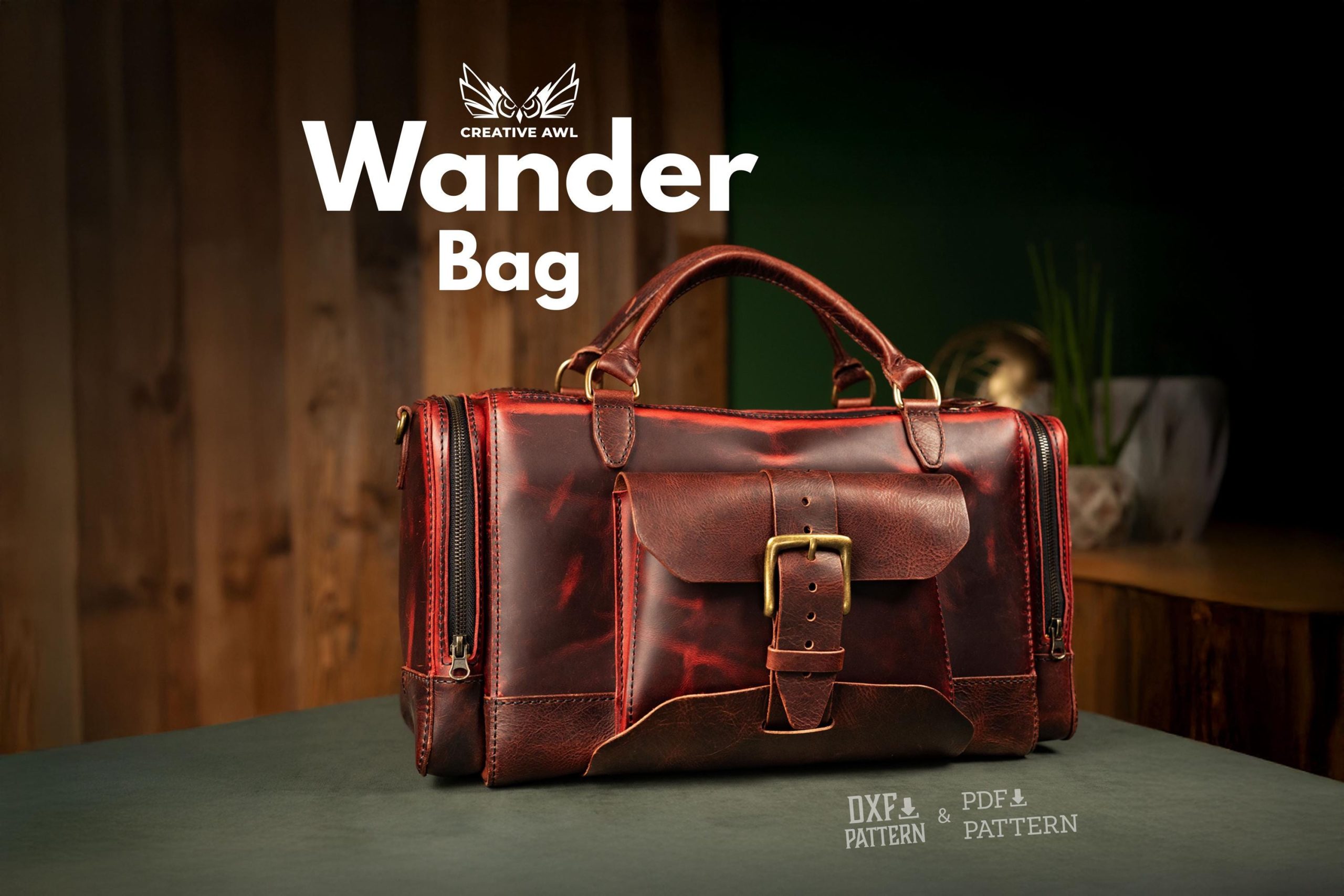 il_fullxfull.7955455003_kicc.jpg Wander Bag PDF & DXF Leather Pattern DIY - Image 1