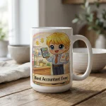 Funny Accountant Gift Mug Cute CPA Coffee Cup Office Work Ceramic Mug Gift For Coworker Boss Bookkeeper