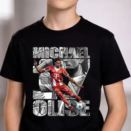 Football Player T-Shirt Design, Michael Olise Comic , Soccer Graphic Tee - Image 3