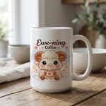 Cozy Evening Coffee Mug Gift Cute Sheep Cup Kawaii Animal Coffee Mug Relaxing Tea Cup Gift For Coffee Lovers Unique Gift Idea - Image 3