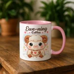 Cozy Evening Coffee Mug Gift Cute Sheep Cup Kawaii Animal Coffee Mug Relaxing Tea Cup Gift For Coffee Lovers Unique Gift Idea - Image 5