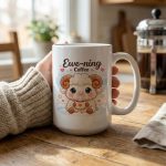 Cozy Evening Coffee Mug Gift Cute Sheep Cup Kawaii Animal Coffee Mug Relaxing Tea Cup Gift For Coffee Lovers Unique Gift Idea - Image 2