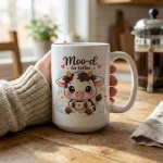 Funny Cow Coffee Mug Gift Cute Farm Animal Coffee Cup Kawaii Cow Mug Gift For Coffee Lovers Unique Dairy Lover Gift Idea - Image 4
