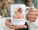 Personalized Mommy And Me Mug Gift For Mom From Son Or Daughter Cute Mother Child Illustration Coffee Cup Mothers Day Gift