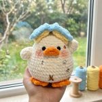 Crochet Duckling Pattern • Amigurumi Keychain Charm Tutorial (PDF Download)