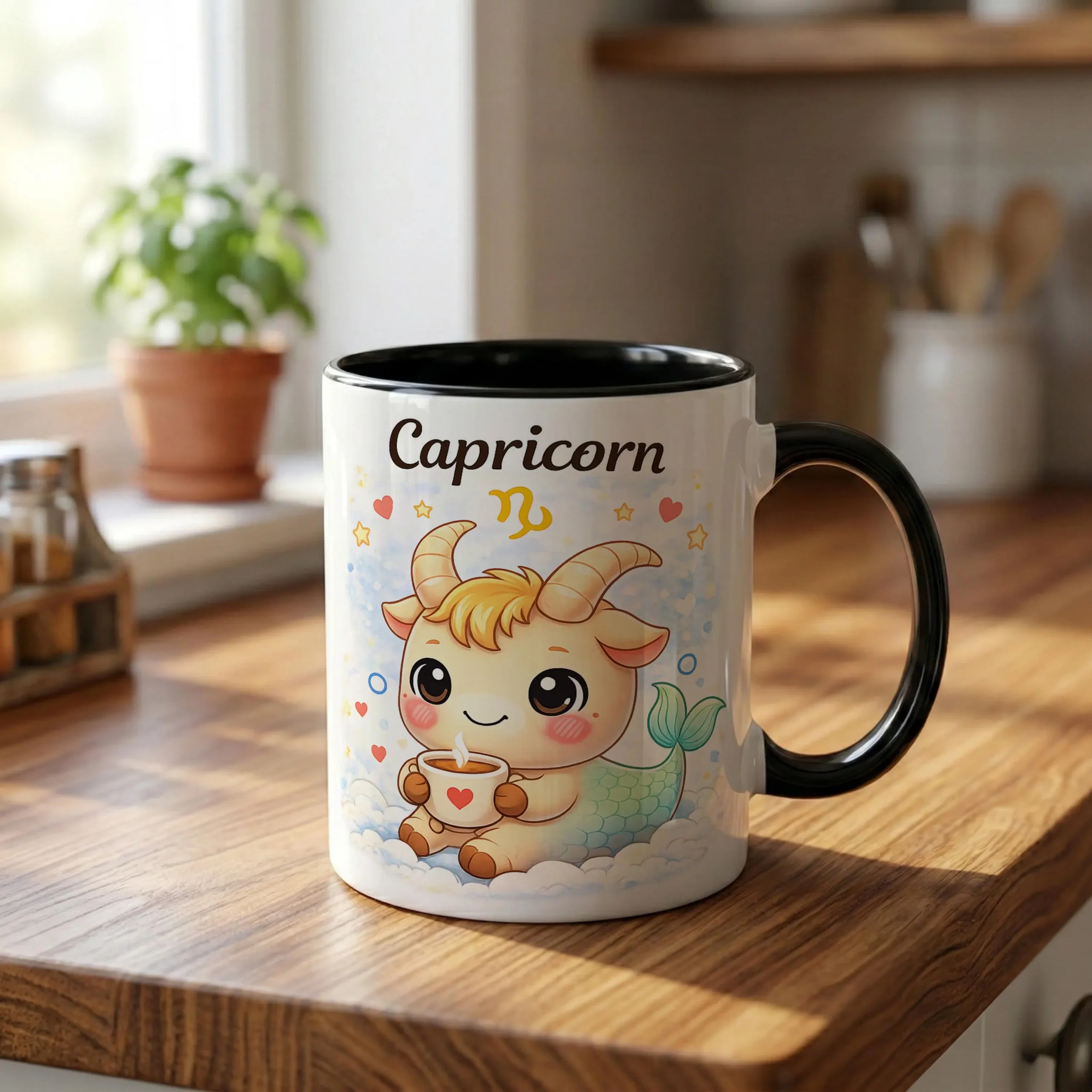 Cute Capricorn Zodiac Mug Gift Kawaii Goat Coffee Cup Astrology Sign Ceramic Mug Horoscope Lover Birthday Gift Cute Capricorn Zodiac Mug Gift Kawaii Goat Coffee Cup Astrology Sign Ceramic Mug Horoscope Lover Birthday Gift - Image 1