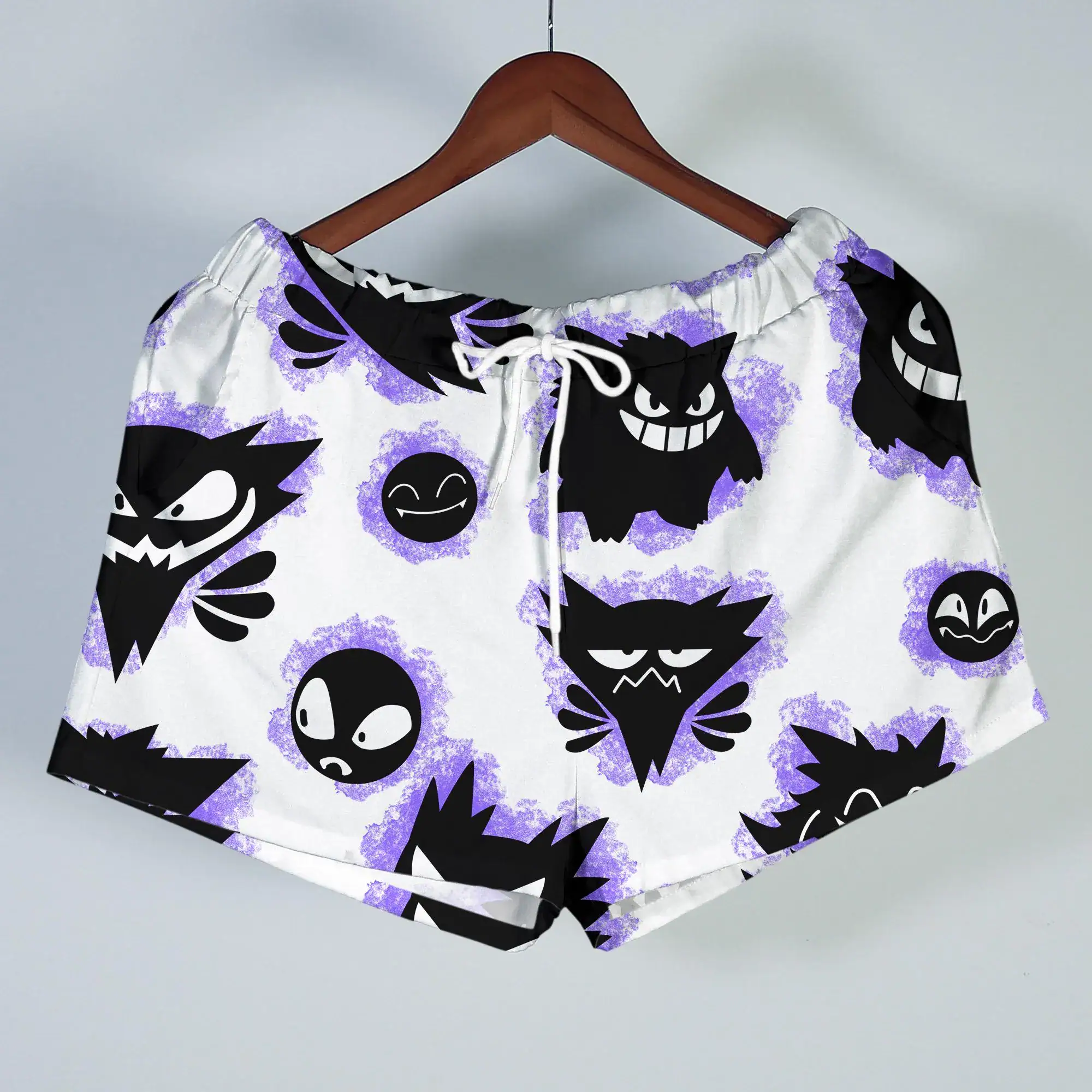 Gengar Hawaiian Shirt Tropical Button Up Shirt Funny Summer Beach Short Ghost Pattern Matching Set Unisex Outfit Gengar Shirt Gifts - Image 5