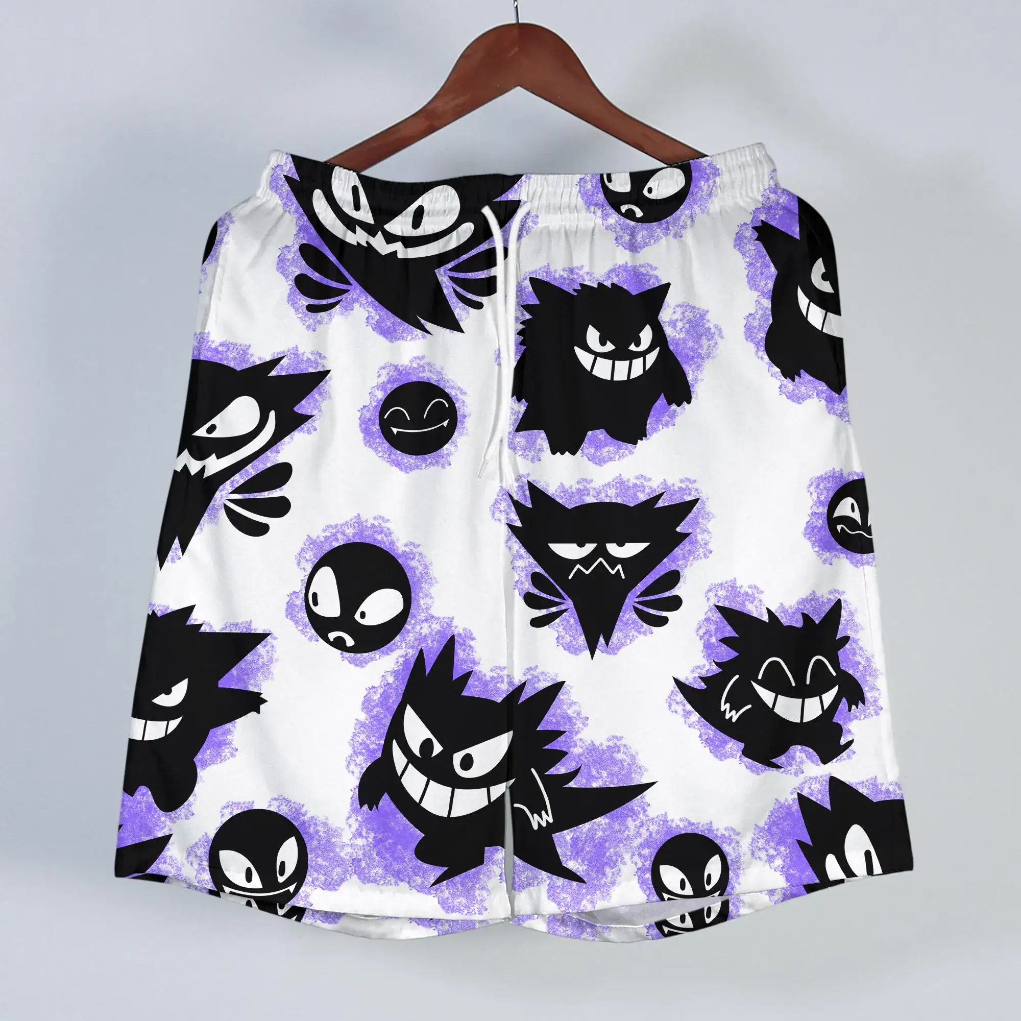 Gengar Hawaiian Shirt Tropical Button Up Shirt Funny Summer Beach Short Ghost Pattern Matching Set Unisex Outfit Gengar Shirt Gifts - Image 4
