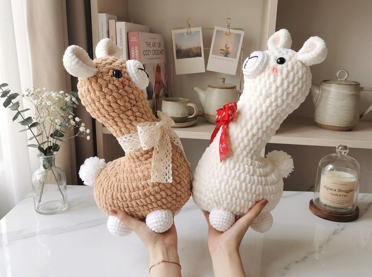 il_fullxfull.8001603450_e0fp.jpg Layla Llama Crochet Pattern – Amigurumi Animal Plush Toy (PDF PATTERN) - Image 1